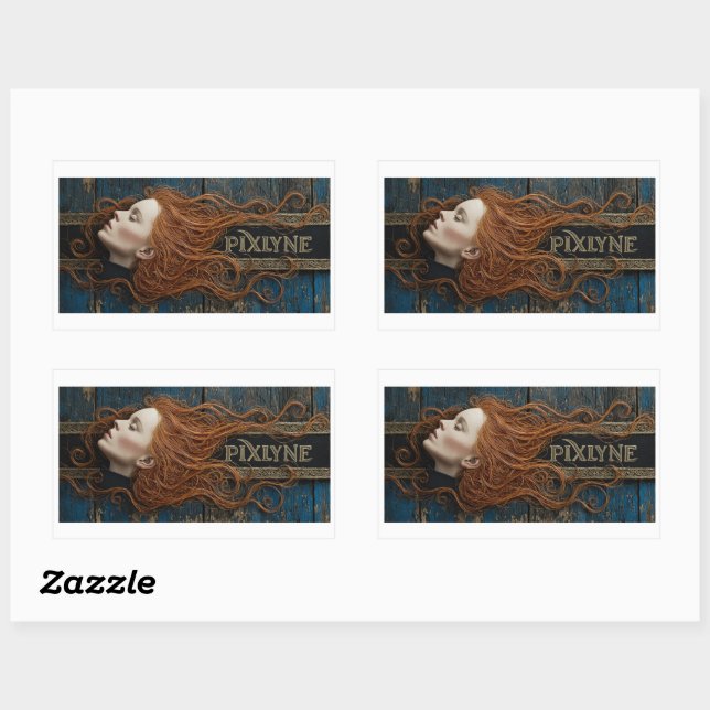 Pegatina Rectangular Plumita Voladora Sticker Sheet (Hoja)