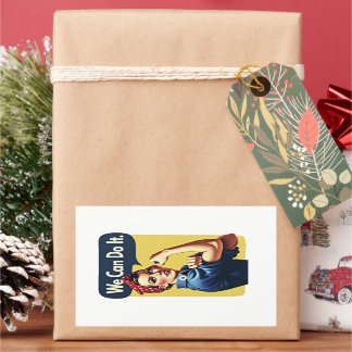 Pegatina Rectangular Podemos hacerlo | Feminismo famoso