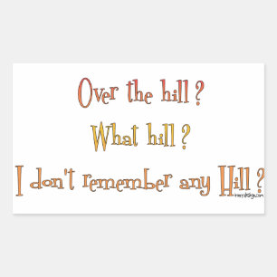 Pegatina Rectangular ¿Por La Colina?