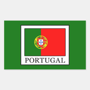 Pegatina Rectangular Portugal