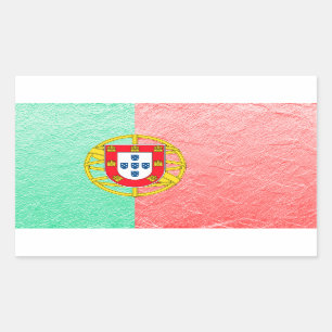 Pegatina Rectangular Portugal