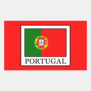 Pegatina Rectangular Portugal