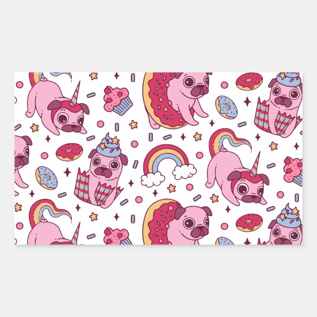 Pegatina Rectangular Postcard (Anverso)