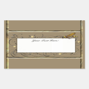 Pegatina Rectangular Potter Wasp