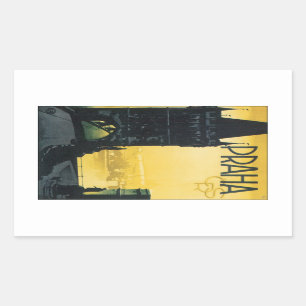 Pegatina Rectangular Praha