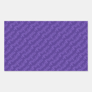 Pegatina Rectangular #PressforProgress HashTag Día Internacional de la