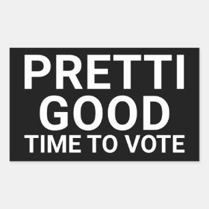 Pegatina Rectangular PRETTI GOOD Momento de votar señal de jardín