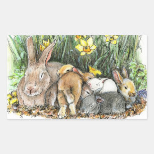 PEGATINA RECTANGULAR PRIMAVERA