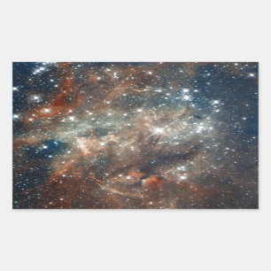 Pegatina Rectangular Primer de la nebulosa del Tarantula