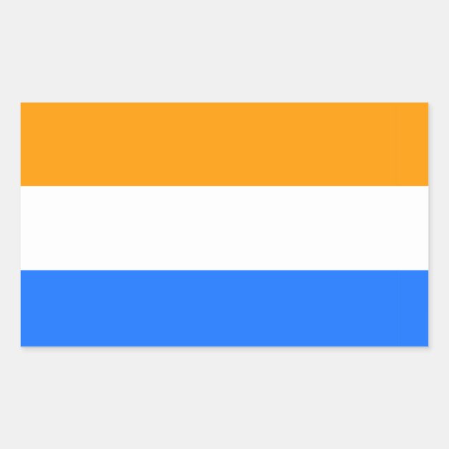 Pegatina Rectangular Prince Flag Dutch Netherlands symbol Holland (Anverso)
