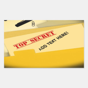 Pegatina Rectangular Principales Pegatinas secretos