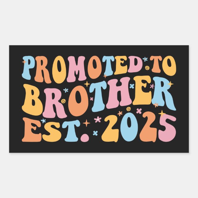Pegatina Rectangular Promovido Al Hermano Este. III 2025 (Anverso)