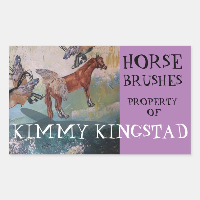 PEGATINA RECTANGULAR PROPIEDAD DE (Anverso)