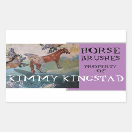 PEGATINA RECTANGULAR PROPIEDAD DE