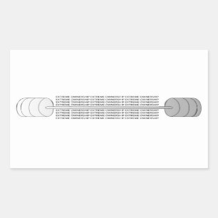 Pegatina Rectangular Propiedad extrema de Jocko Willink