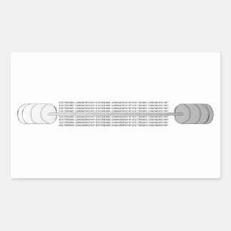 Pegatina Rectangular Propiedad extrema de Jocko Willink