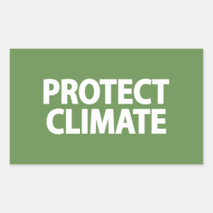 Pegatina Rectangular Proteger el clima