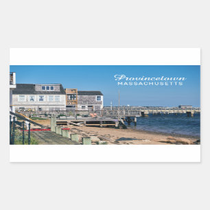 Pegatina Rectangular Provincetown Massachusetts