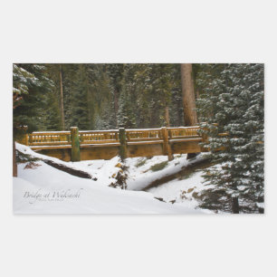 Pegatina Rectangular Puente en Wuksachi