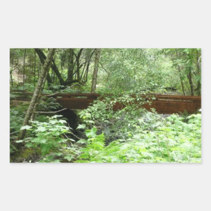 Pegatina Rectangular Puente Muir Woods I