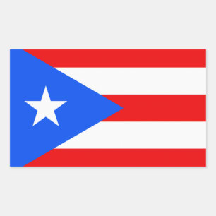 Pegatina Rectangular Puerto Rico