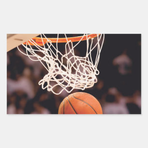 Pegatina Rectangular Puntuación del baloncesto