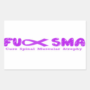 Pegatina Rectangular Púrpura de la cinta de la conciencia de Fu SMA