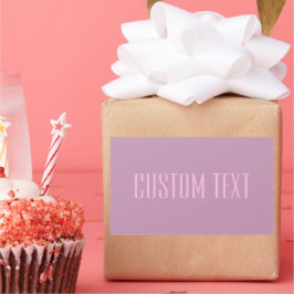 Pegatina Rectangular Púrpura y rosa claro pastel | Texto editable moder
