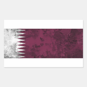 Pegatina Rectangular Qatar