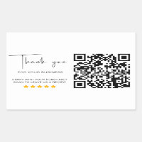 QR Code Business Review 5 Star Review Moderno