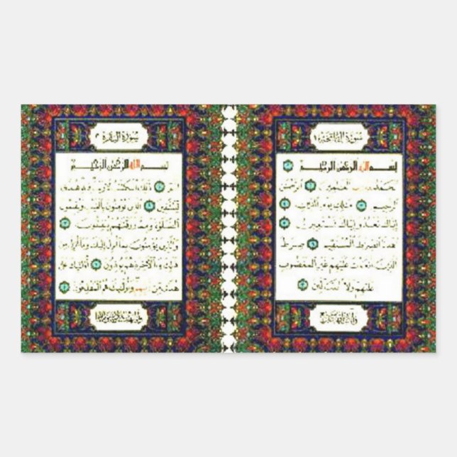 PEGATINA RECTANGULAR QUARAN (Anverso)