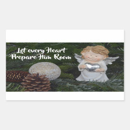 Pegatina Rectangular Que cada corazón le prepare el cuarto, Navidades C