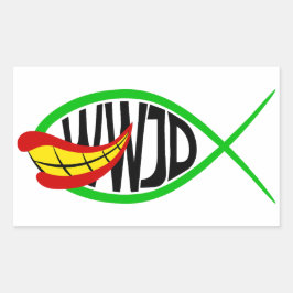 Pegatina Rectangular ¿Qué Haría El Bromista?