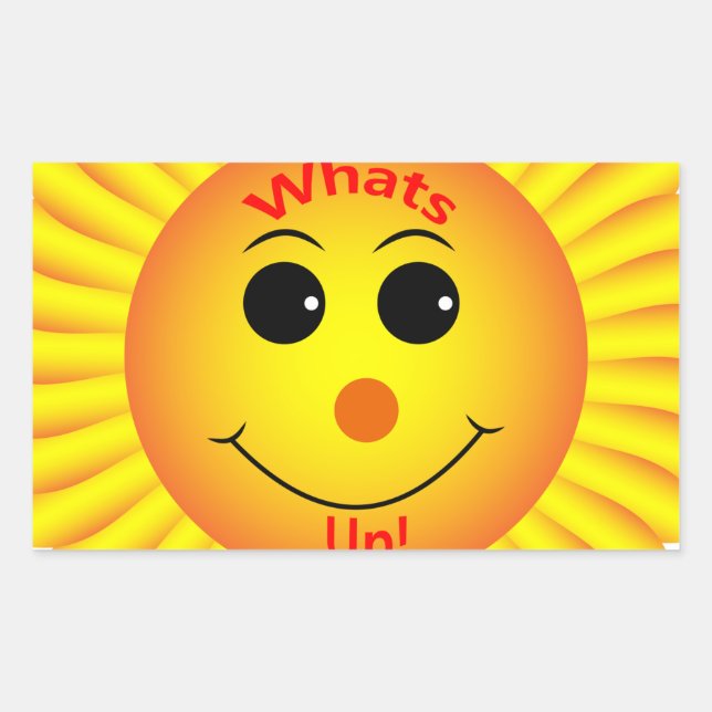 Pegatina Rectangular ¡Qué pasa! (Anverso)