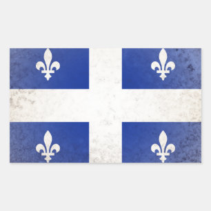 Pegatina Rectangular Quebec