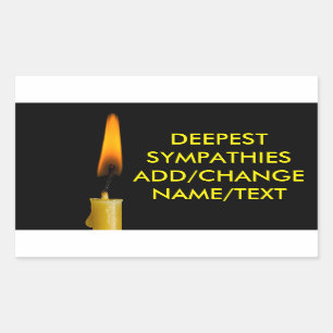 Pegatina Rectangular Quemando Velas Y Tu Ver De Texto. 2
