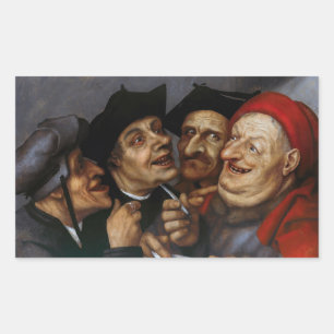 Pegatina Rectangular Quentin Matsys - El Acuerdo de Compra