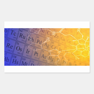 Pegatina Rectangular Química