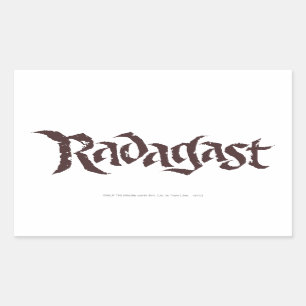 Pegatina Rectangular RADAGAST™ Name Solid