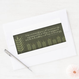 Pegatina Rectangular Ralph Waldo Emerson cita Inspiradora "Crew"