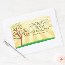 Pegatina Rectangular Ralph Waldo Emerson cita Inspiradora "Yourself"