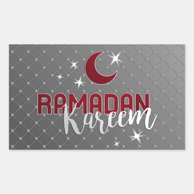 Pegatina Rectangular Ramadán (Anverso)