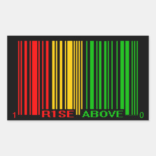 PEGATINA RECTANGULAR RASTA
