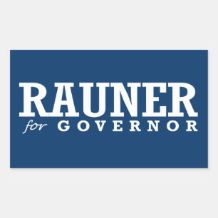 PEGATINA RECTANGULAR RAUNER PARA EL GOBERNADOR 2014