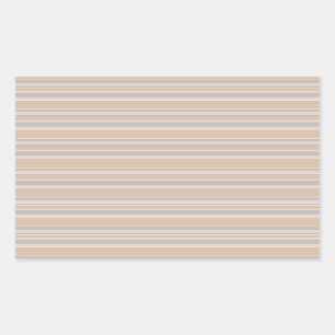 Pegatina Rectangular Rayas beiges