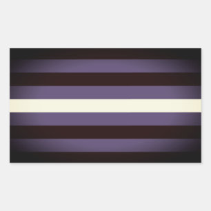 Pegatina Rectangular Rayas de Orgullo de Cuero