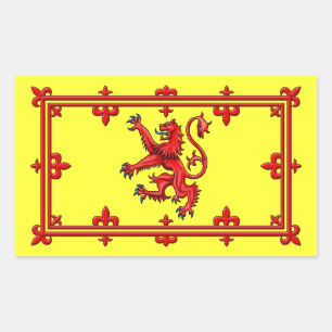 Pegatina Rectangular Real Norma De Escocia