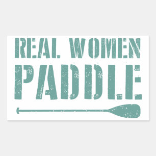 Pegatina Rectangular Reales mujeres remo