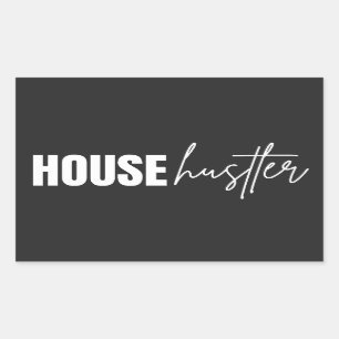 Pegatina Rectangular Realtor Professional House Hustler