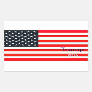 Pegatina Rectangular Rectángulo de las elecciones presidenciales Trump 